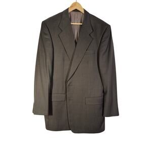 Men's 48L Vintage Tallia Uomo Brown Wool Suit Jacket Union Made in USA